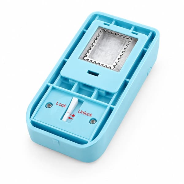 Rektangulær stempel-stanseform 2,5x2,1 cm - Papirstanse for skoleprosjekter og kontorbruk