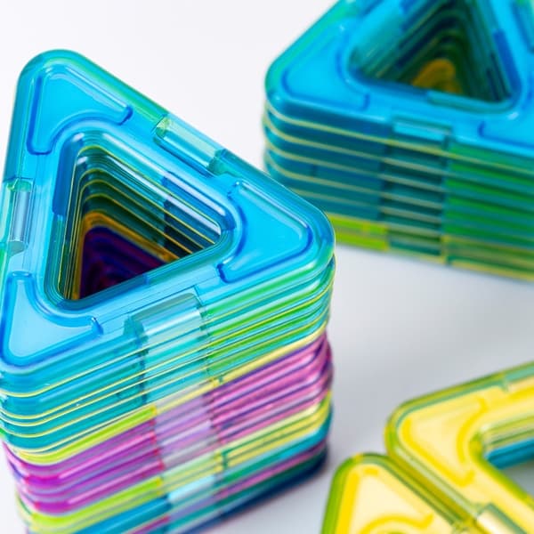 KZQ-40-pak Magnetiske Byggeklodser - Magnetiske Fliser - Byggemagneter multifärg multicolor