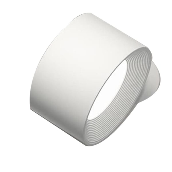 Vägglampa för inomhusbruk, USB-uppladdningsbar batterivägglampa, varmt/naturligt/vitt ljus, 3 ljusstyrkenivåer, touchkontroll vit-hao