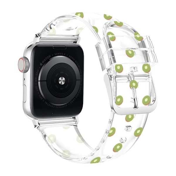 Rannekoru Apple Watch 41 mm / 40 mm / 38 mm joustava läpinäkyvä kivi-kuviolla