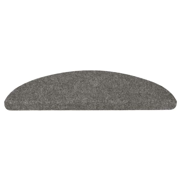 vidaXL Trappematter selvklebende 15 stk 56x17x3 cm grå grå gray