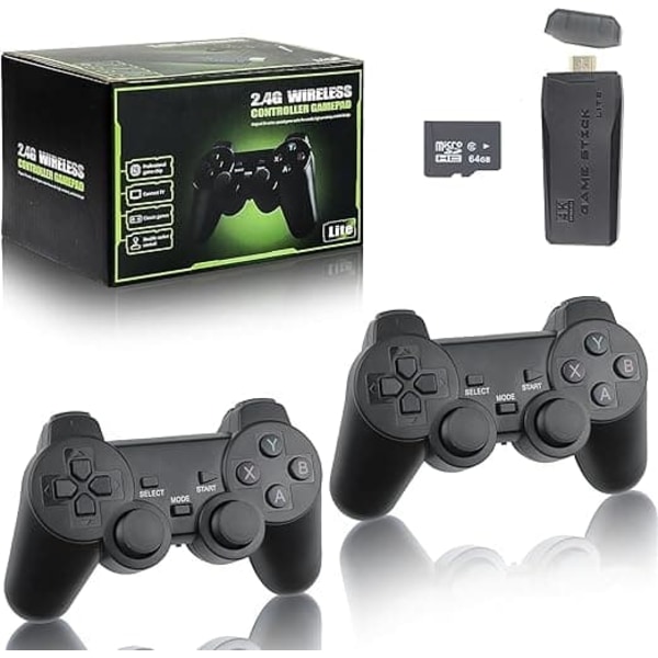 Uusi Retro-pelikonsoli 20 000 pelillä, 4K HDMI, sis. 2 langatonta ohjainta 128G