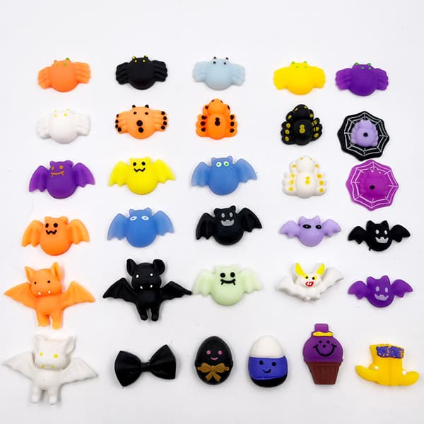 24 stk. Mochi Squishy legetøj (tilfældig stil), Mini Kawaii Squishies til