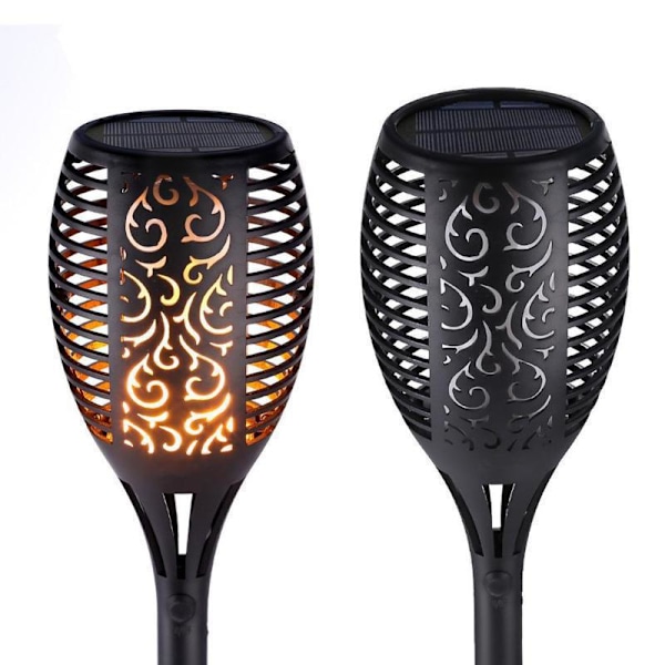 4 stk Solcellelamper Flammelys for Halloween Jul Vanntett