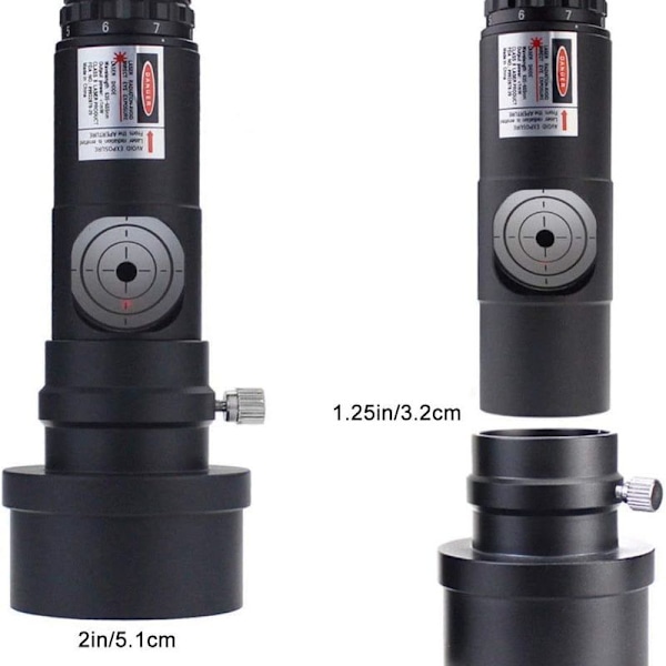 Teleskop Laser Kollimator 1.25 tommer, Bysameyee Kalibrator med 2'' Adapter til