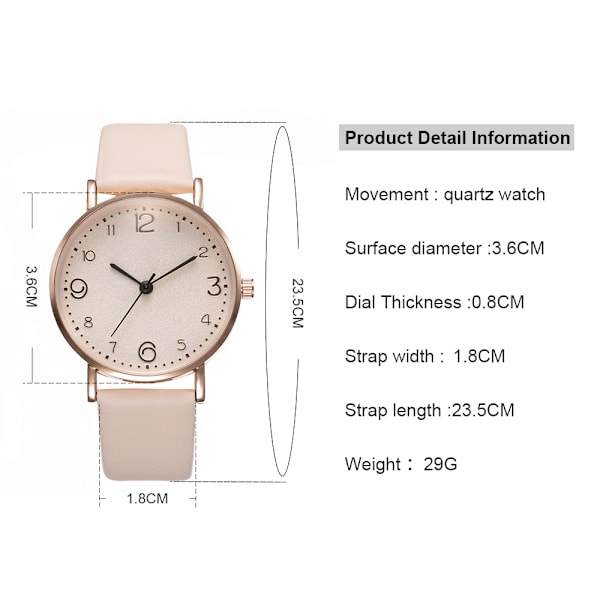 Dameur Fritidsstuderende Quartz Ur