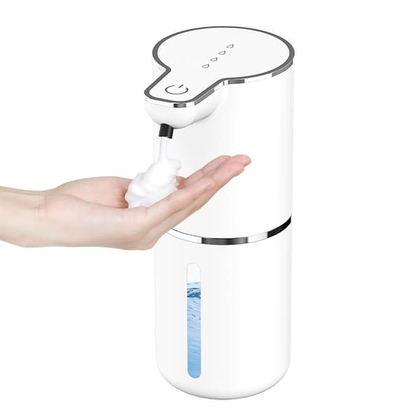 Automatisk Sensor Sæbedispenser M1, USB Genopladelig Vægmonteret Skum- og Flydende Håndsæbedispenser til Køkken og Badeværelse White Foam