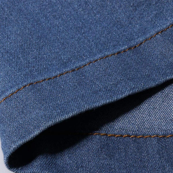 Lågskurna utsvängda jeans för dam, stuprörsjeans, bootcut, mörkblå, mörkblå
