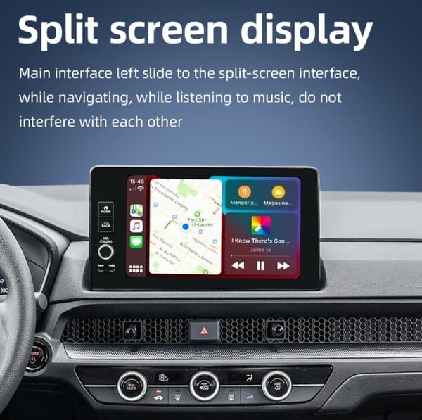 Langaton CarPlay -sovitin, Plug and Play langallisille CarPlay-autoille, langaton Android Auto Dual Channel