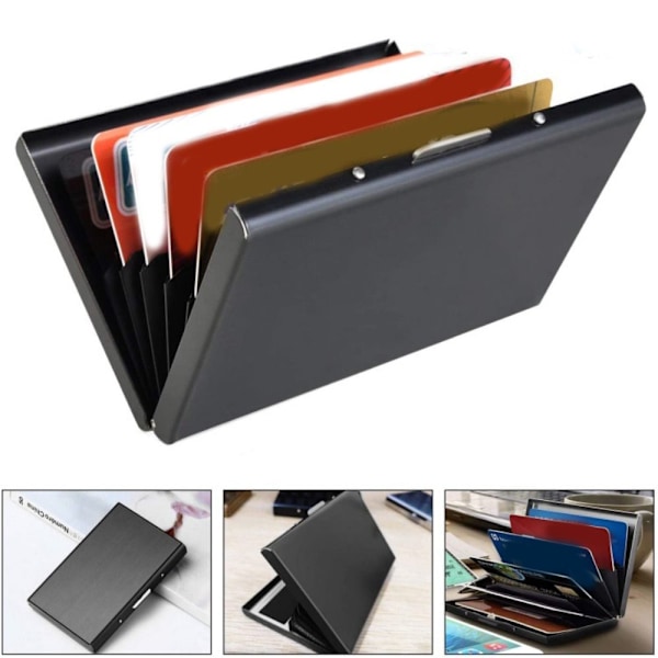 Kreditkortholder Metal Etui Sølv 1 Sølv