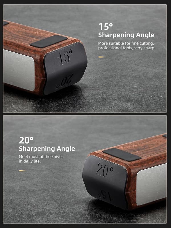 Rullknivsslipset med magnetiskt vinkelstöd, 15° och 20° diamantkeramisk slipning