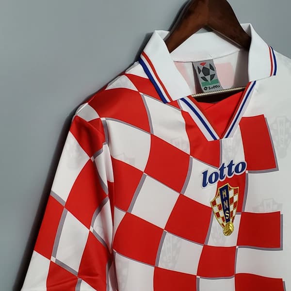 KROATIA 1998 KOTIPELIPAITA Jalkapallopaita M
