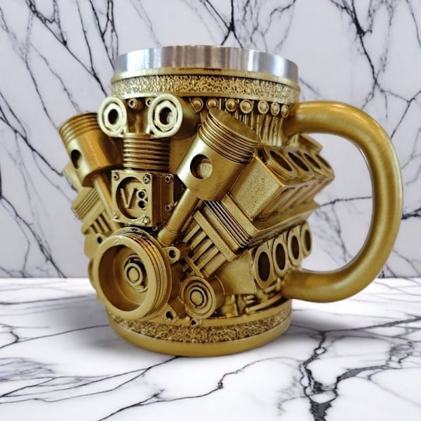 Nye V8 motor krus ornamenter v8 gold
