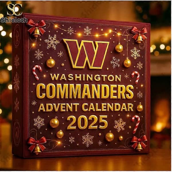 Washington Commander Julekalender Juleoverraskelsesæske Juletræspynt, Akryl Vedhængsornament