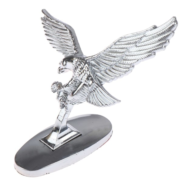 2 st Bil Främre Kåpa Krom Huvprydnad Badge 3D Emblem Ängel Svart 2 st