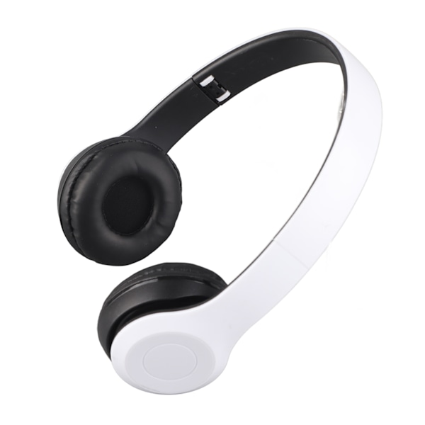 P47 Bluetooth Headset Multifunktionelt Dyb Bas Støjreducerende Sammenklappeligt Trådløst Sports Headset til Hjemmekontor Rejser Hvid