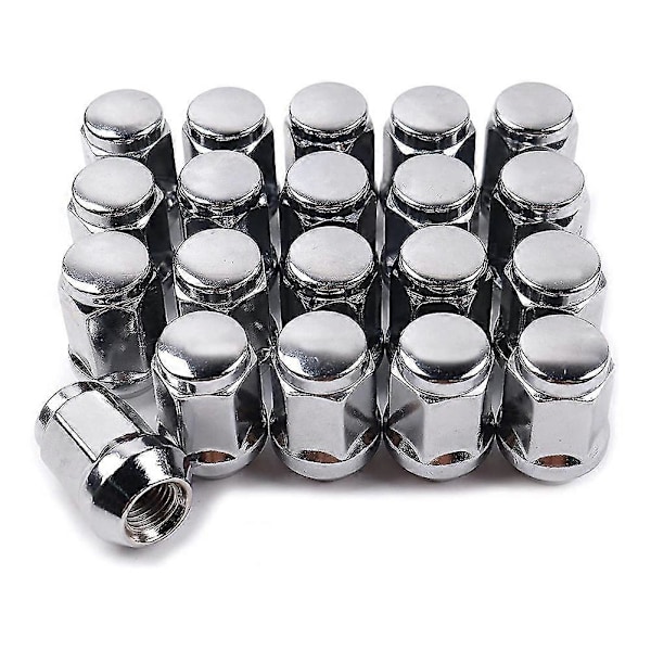 20 st 14X1.5 Hjulmuttrar - 19mm Hjulmutter 35 mm Hög 19 mm Hex Krom Hjulmuttrar, för Chevrolet 1999-2021