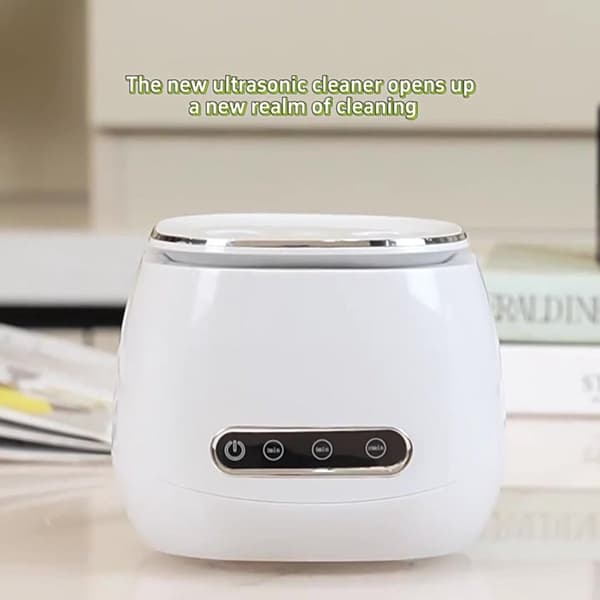 Ultralydsrenser til proteser 160 ml 45 kHz UV-sterilisering til retainere, bøjler og smykker white