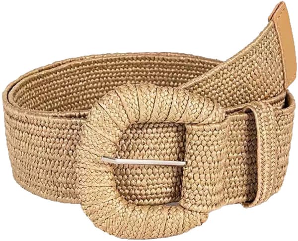 Damers elastiska vävda stråbälte flätat midjebälte stretchbälte för klänningar jeans Veelkleurig