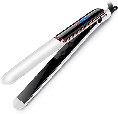 2-i-1 Hårstyler Locktång Med 4 Temperaturinställningar Snabb Uppvärmning 140-200C LCD-Display Vit
