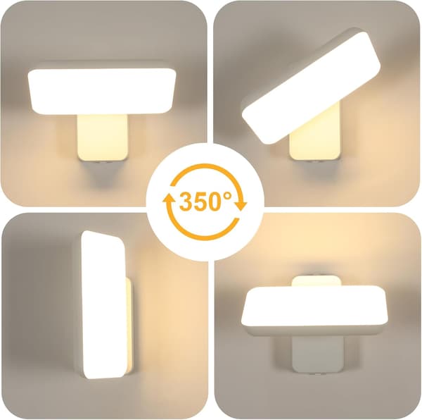 IP65 Utendørs Vegglampe 16W, Roterbar 350° Moderne LED Utelampe