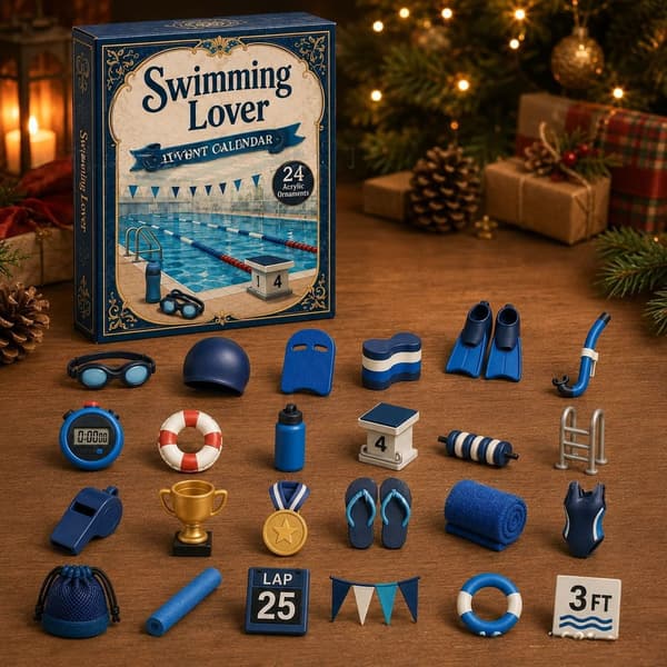 Svømmeelsker Julekalender 2026 Anchor Cross Blind Box 26*18*3cm