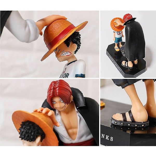 One Piece Luffy Shunks PVC Action Figurer Legetøj 18cm One Piece Anime Monkey D Luffy Figurine Legetøj Dukker