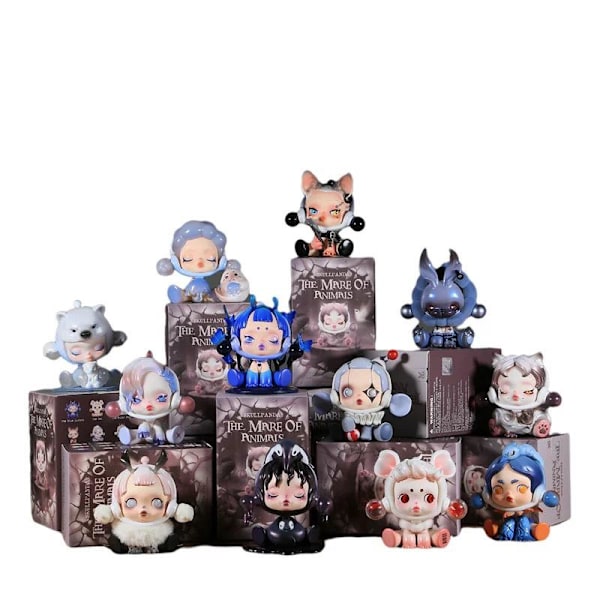 DIMOO Skeleton Panda Series Dyr Prinsesse Samleobjekter Blind Box Tilfeldige Figurer{hh} random