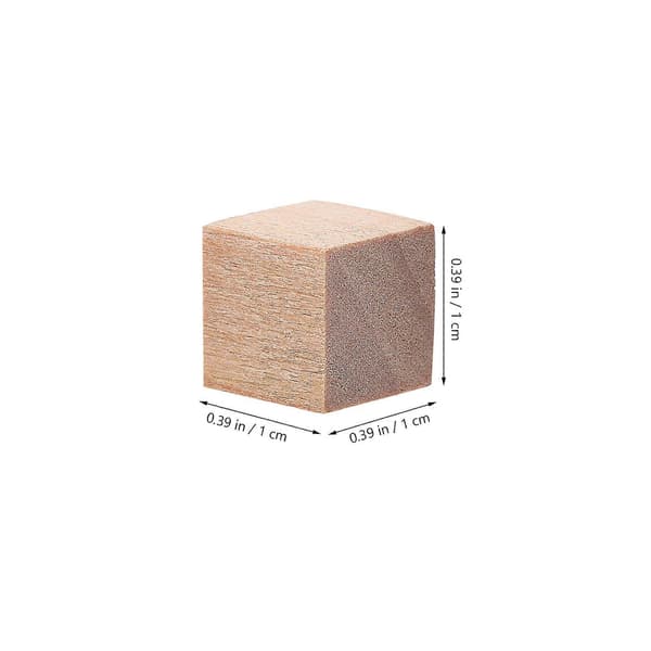 400 Pcs. Wooden Blocks Unfinished Wood Cubes Square Blocks Educational Craft Cubes