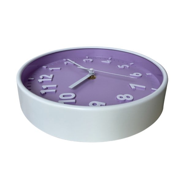 Moderne Simpel Vægur 8 Tommer Candy Farvet Lydløs Til Timeure Ornament Til Hjem Soveværelse Kollegieværelse Stue Dekoration Pink