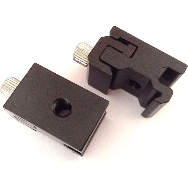 2x Metall Kamera Stativ Overhead Extern Blixt Adapter Lampa Belysningsbas Kall 1/4 Skruv Hot Shoe Säte Anslutning Fotogr