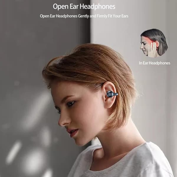 Trådløse ørepropper Bluetooth hodetelefoner Støyreduserende ørepropper med mikrofon Hvit Swe