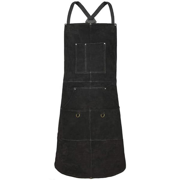 Canvasforklæde til mænd og kvinder arbejdstøj bagning grill træarbejde blomsterdesign logo tilpasset black