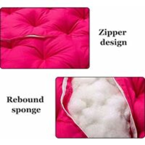 Rund Papasan stolsdyna 70x70cm, tjock Papasan stolsdyna för utomhusbruk, tjocka rottingstolsdynor, äggformad hängstolsdyna