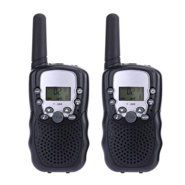 High frequency mini wireless walkie-talkie for children (black), 2 pcs