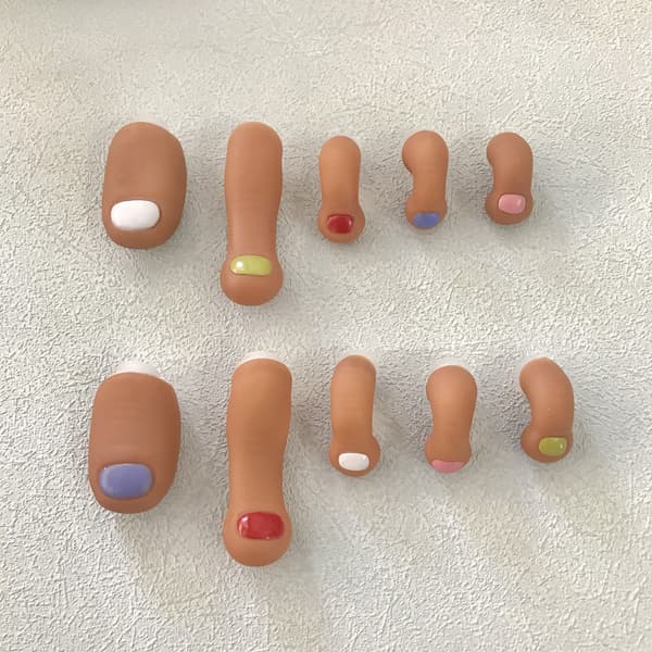 Kreative DIY Tåsko-charms – Avtakbare 3D-gummi-tresko-dekorasjoner, sett med 10