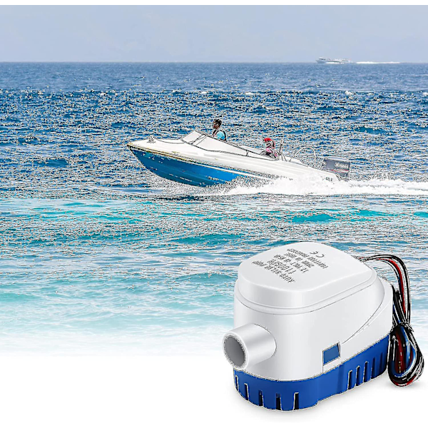 Pilssipumppu, 12V 1100gph Automaattinen Pilssipumppu Merikäyttöön Uppoasennettava Pumppu Pilssi Auto Hiljainen Nestepumppu Vesipumppu Veneisiin, Lampiin, Uima-altaaseen Jnnjv{hh}