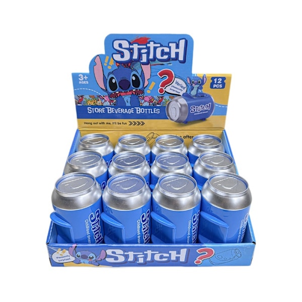 Stitch Coke Can Blind Box Doll Nøkkelring Can Blind Box Ornamenter Håndlaget Mote Lekeanheng Ornamenter Labub-Can Blind Box Whole end-12pcs