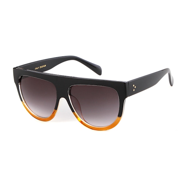 2025 Oversized Firkantede Solbriller Vintage Flad Top Solbriller Kvinder Nitte Shade, C11
