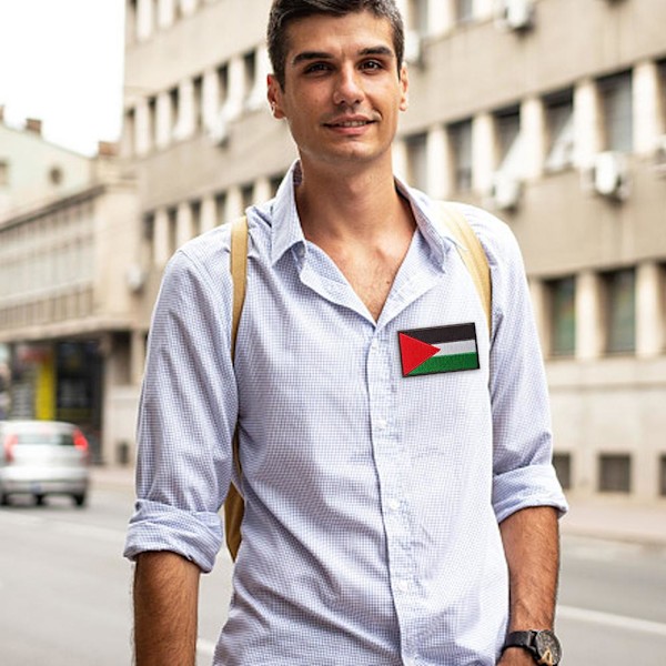 3X Palestina Broderad Flagga Patch Stryk/Sy På Kläder Palestina{HH}