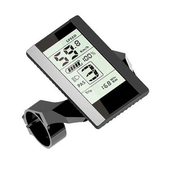 Svart Ebike Display 800S för BBS01 BBS02 HD Mittmotor Paket Inkluderar 1 Display