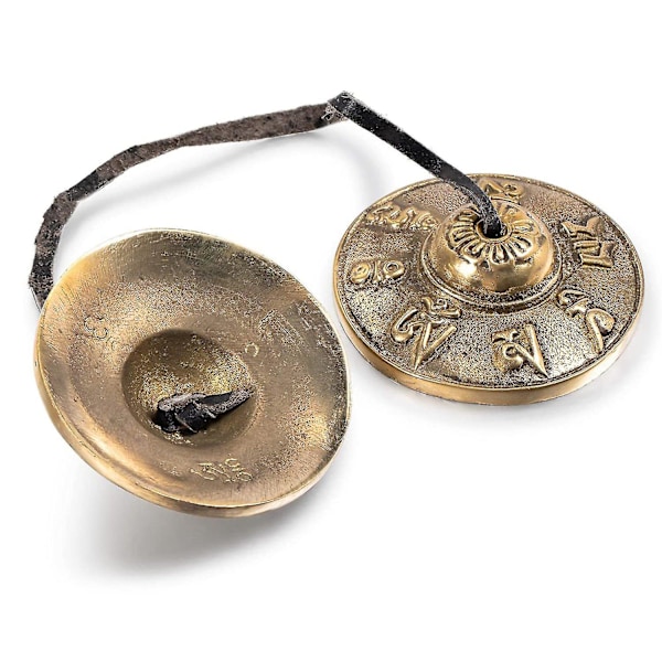 Tibetanske cymbaler meditasjonsklokker 6,5 cm meditasjonsklokker, meditasjon yoga klokke for slagverkinstrumenter