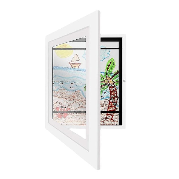 My Little Davinci Träram för Bilder 20 Ark Konstverk - Barnens Konstutställningsram Utmärkt white