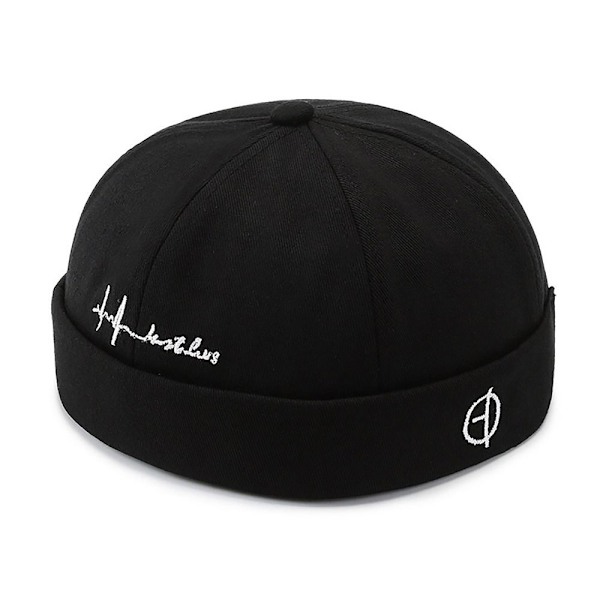 Bomuld Docker Cap Hatte SORT BLACK