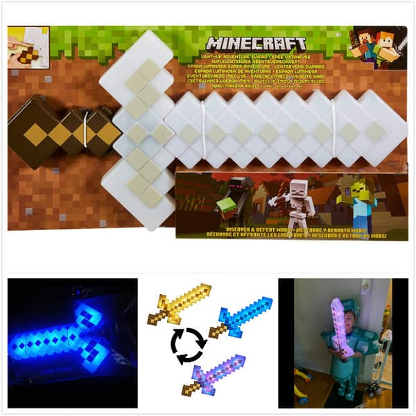 Minecraft Leker Barnestørrelse Rollespilltilbehør Barnegave Komfortabel Klassisk (Bagged)