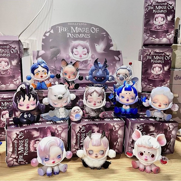 DIMOO Skeleton Panda Series Dyr Prinsesse Samleobjekter Blind Box Tilfeldige Figurer{hh} random