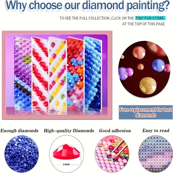 5D DIY Konstgjorda Diamantset för Vuxna Nybörjare, Julsnölandskapsmönster Diamantkonst för Hemväggdekoration och Present 70x40cm 70X40cm/27.7x15.7Inch