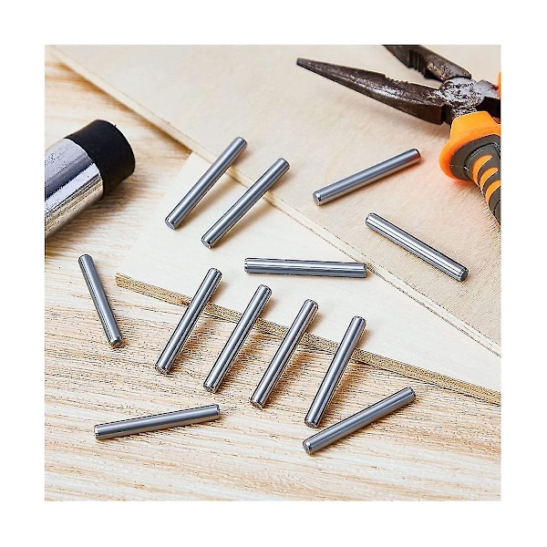 32 stk. 5 mm x 40 mm hyldeknægte hylde dyvelstifter rustfri stål hyldeknægte metalbog