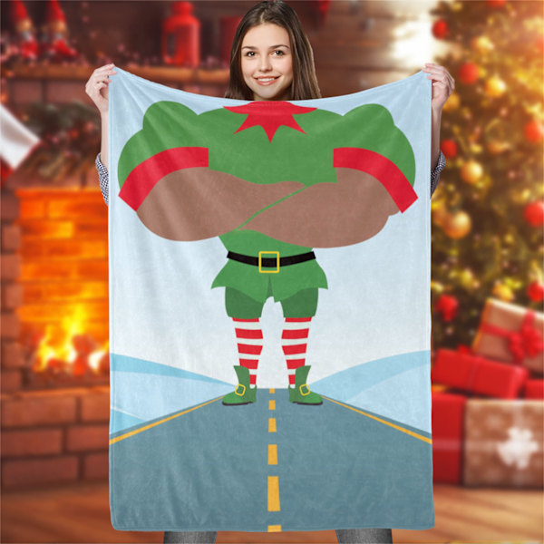 Cute Christmas blanket soft skin-friendly long stability