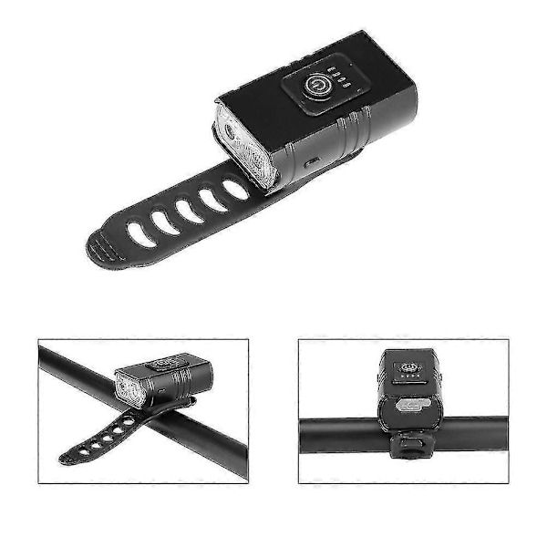 Naiwang Mini Dobbel T6 Sykkel USB Lading Utendørs Sykling LED Lys